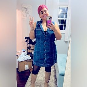 Jean dress xl